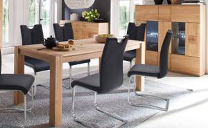 Esszimmer Bonn 141 (10-teilig) Braun - Holzart/Dekor - Holz teilmassiv - 315 x 141 x 44 cm