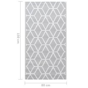 Tapis d'extérieur 3006547-2 Gris - Matière plastique - 150 x 1 x 80 cm