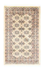 Pakistan Teppich - 122 x 76 cm - beige Beige - Kunststoff - 76 x 1 x 122 cm