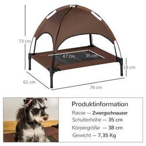 Hundebett D04-058CF Braun - 61 x 73 x 76 cm