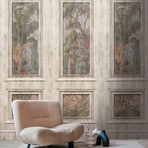 Wallpanel Stuckwandoptik Beige - Grau - Kunststoff - Textil - 159 x 280 x 1 cm