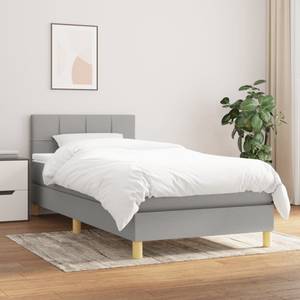 Boxspringbett 3017288-9 Hellgrau - Tiefe: 193 cm