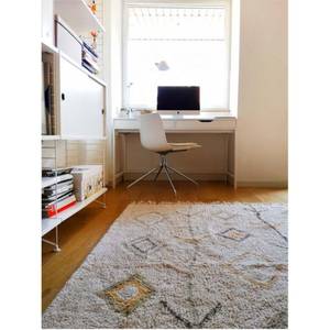 Tapis 13465 Beige - Fibres naturelles - Textile - 140 x 2 x 200 cm