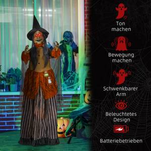 Halloween-Dekoration 844-874V00BN Schwarz - Textil - 18 x 183 x 60 cm