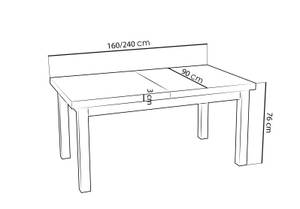 Esstisch Davidof Eiche Sonoma Dekor - 160 x 90 cm