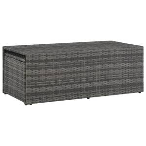 Gartensofa-Set Grau - Metall - Polyrattan - 48 x 36 x 100 cm