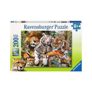 Puzzle Schmusende Raubkatzen Papier - 9 x 2 x 14 cm