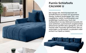 Ecksofa Calvani U Monolith 77 Blau