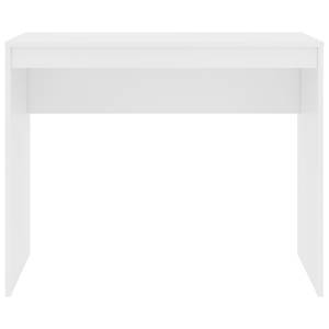 Schreibtisch Weiß - Holzwerkstoff - Massivholz - 90 x 72 x 90 cm