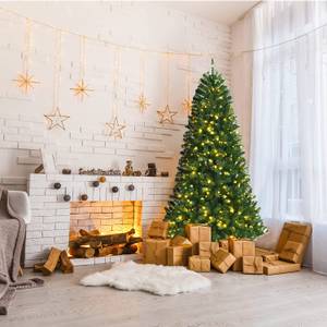 180cm LED Künstlicher Weihnachtsbaum Grün - Kunststoff - 95 x 180 x 95 cm