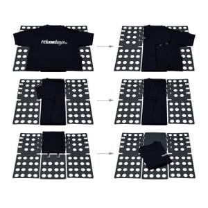 Planche à plier le linge plieur chemise Noir