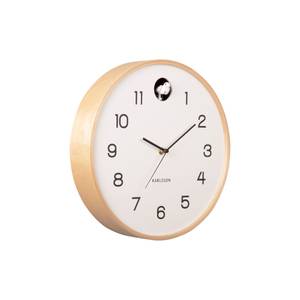 Horloge Natural Cuckoo Blanc