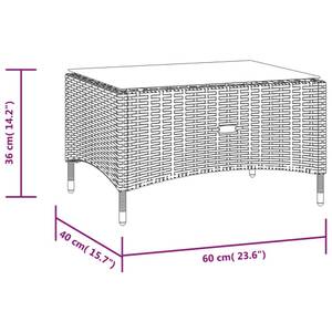 Garten-Lounge-Set (16-teilig) 3012364-2 Grau - Anzahl Teile im Set: 16