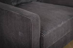 Sofa Moquette Schwarz - Textil - 200 x 80 x 135 cm