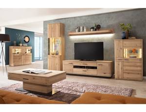 Highboard Santos 5 mit LED Braun - Holzart/Dekor - Holz teilmassiv - 90 x 136 x 37 cm