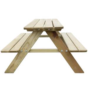 Picknicktisch 274307 Grün - Holzwerkstoff - Holzart/Dekor - 90 x 51 x 89 cm