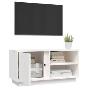 TV-Schrank D845 Weiß - Massivholz - 35 x 41 x 80 cm