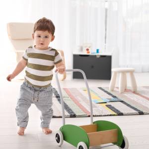 Coffre à jouets pour enfants Gris - Blanc - Bois manufacturé - 60 x 47 x 30 cm