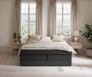 Boxspringbett Oak Schwarz - Breite: 140 cm