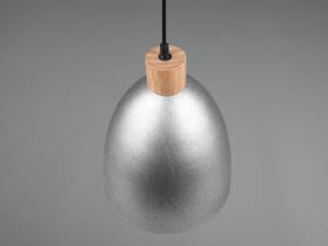 LED Pendelleuchte Ø25cm Metall Silber Silber