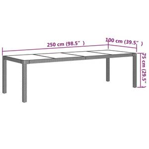 Garten-Essgruppe (9-teilig) 3001262-1 100 x 250 cm