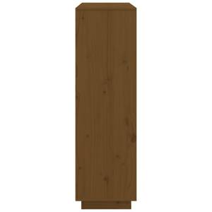 Highboard DE2351 Massivholz - 35 x 117 x 111 cm