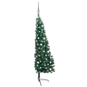 Sapin de noël artificiel Gris - Vert - Blanc - 110 x 180 x 110 cm