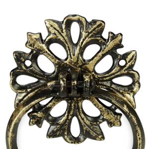 4 x Türklopfer antik bronze Braun - Metall - 10 x 13 x 2 cm