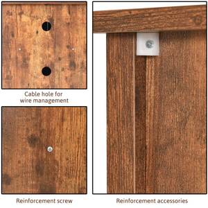 TV-Lowboard Ubbel Braun - Holzwerkstoff - Massivholz - 40 x 61 x 120 cm