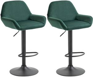 Tabouret de bar Braga Lot de 2 Vert foncé