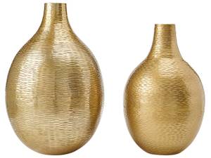 Blumenvase MOHENJO 2-tlg Gold - Metall - 21 x 32 x 21 cm