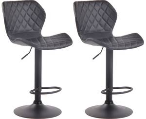 Tabouret de bar Cork Lot de 2 Noir - Noir