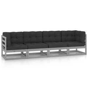 Gartensofa (4-teilig) 3009887-2 Grau