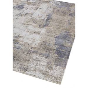 Tapis de salon moderne fait main BYGAT Anthracite - 160 x 230 cm