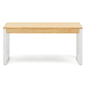 Table Basse relevable 50x120  BL-NA-18 Blanc - Bois massif - Bois/Imitation - 120 x 52 x 50 cm