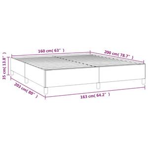 Bettgestell 3016038-5 Braun - Dunkelbraun - Breite: 163 cm