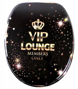 WC-Sitz VIP Lounge Gold - Holzwerkstoff - 38 x 6 x 47 cm