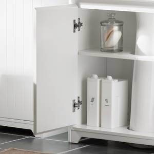 Meuble sous vasque BZR108-II-W Blanc - Bois manufacturé - 60 x 60 x 30 cm