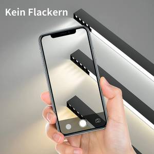 LED Deckenleuchte Ritter Schwarz - Tiefe: 80 cm