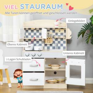 Kinder-Küchen-Spielset 350-107 Holzwerkstoff - 29 x 80 x 55 cm