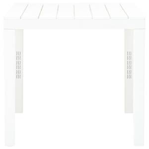 Gartentisch Weiß - Kunststoff - 78 x 72 x 78 cm