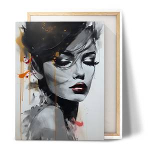 Tableau Portrait De Femme Abstraction 50 x 70 x 70 cm