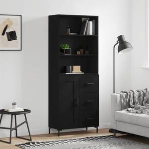 Highboard DE9327 Schwarz - Holzwerkstoff - 34 x 180 x 70 cm