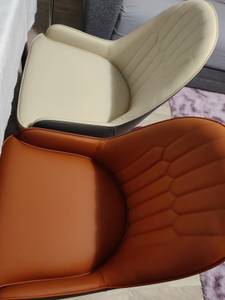 Chaise à accoudoirs Lux (lot de 2) Orange