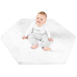 Matelas pour parc safe asleep® hexagonal Blanc - Textile - 98 x 4 x 99 cm