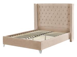 Doppelbett LUBBON Beige - Silber - 152 x 142 x 215 cm