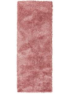 Tapis à poils longs Sophia Rose foncé - Textile - 80 x 5 x 300 cm