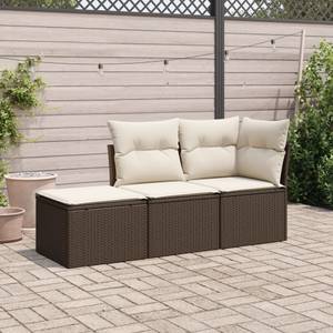 Gartensitzgruppe K5298(3-tlg) Braun - Massivholz - 69 x 62 x 62 cm