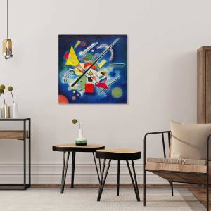 Tableau célèbre Kandinsky Blue Painting 80 x 80 cm - Fibres naturelles