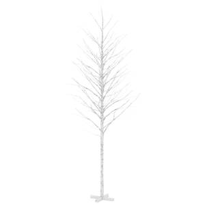 LED-Baum 3013839 Weiß - Metall - Kunststoff - 60 x 400 x 60 cm